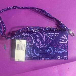 Vera Bradley Purple Floral Crossbody Bag